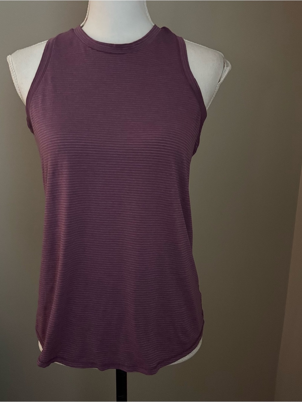 All in Motion Tank Top Athletic Striped Purple Size Small